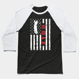 Golf American Flag - US Sports Baseball T-Shirt